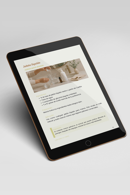 E-book: 63 recetas alternativas para la limpieza y el cuidado del hogar